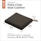 Classic Accessories Ravenna Water-Resistant Patio Chair Seat Cushion, 18 x 18 x 2 Inch, Espresso 62-182-016603-EC - alternate 3